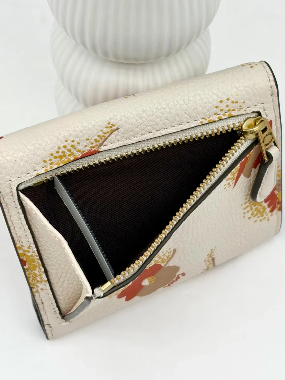 Coach Small Wallet With Floral Print